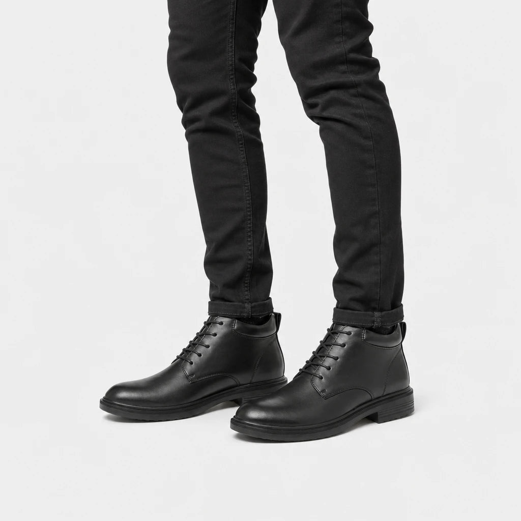 Boots Genuine Leather Lace-Up