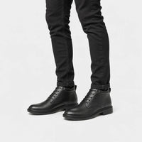 Boots Genuine Leather Lace-Up