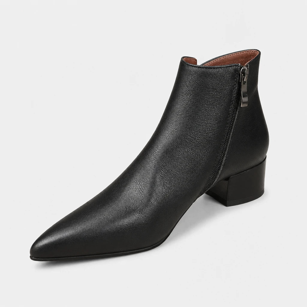 Boots Genuine Leather Pointed Toe