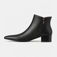 Boots Genuine Leather Pointed Toe