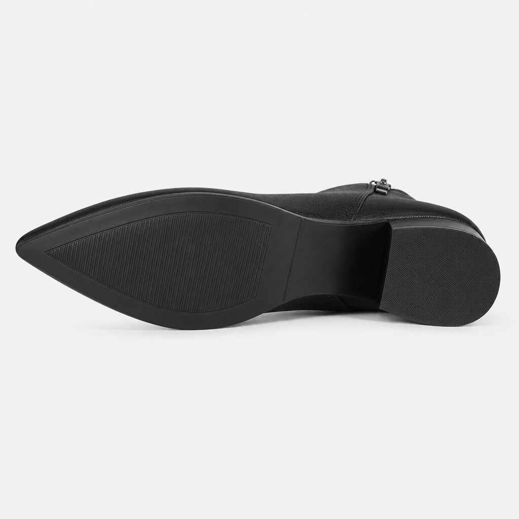 Boots Genuine Leather Pointed Toe