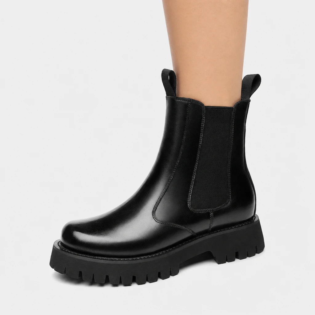 Boots Latex Leather Chelsea