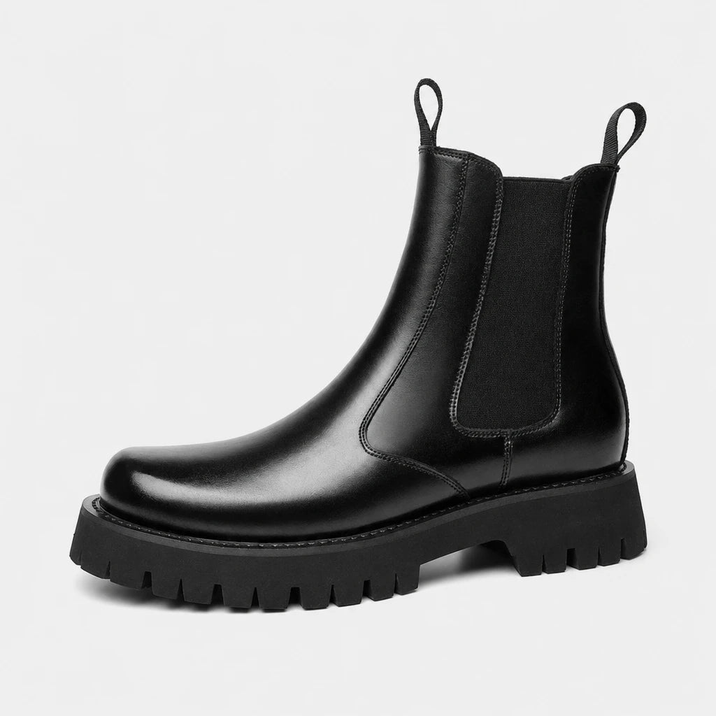 Boots Latex Leather Chelsea