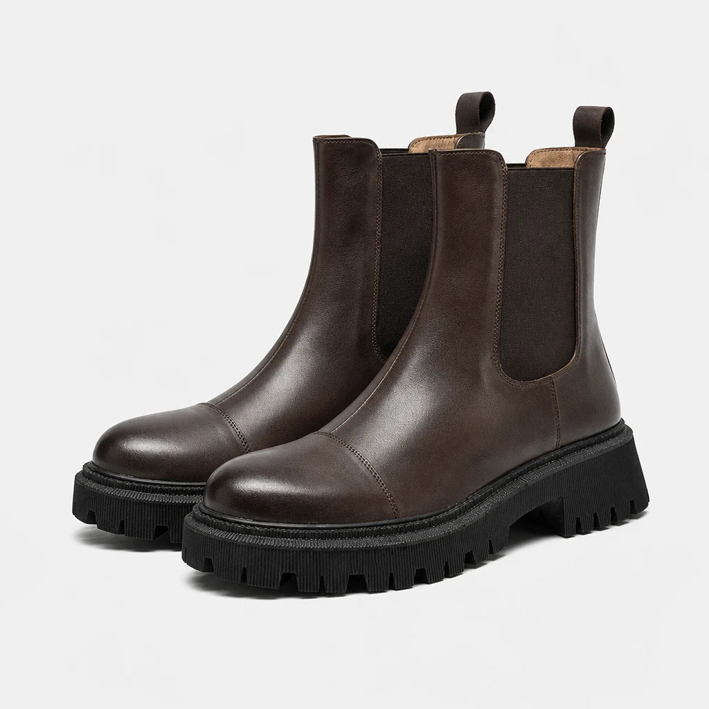 Boots Leather Genuine Chelsea