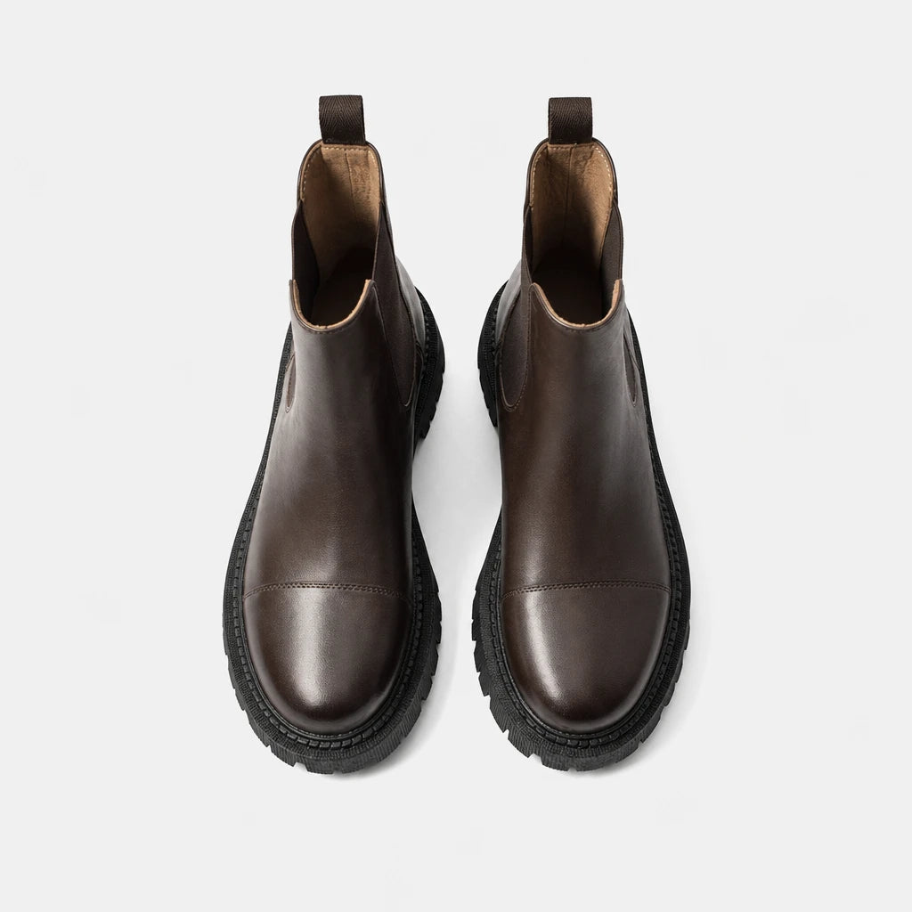 Boots Leather Genuine Chelsea