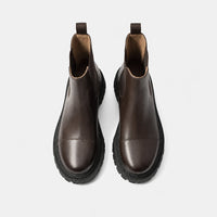 Boots Leather Genuine Chelsea