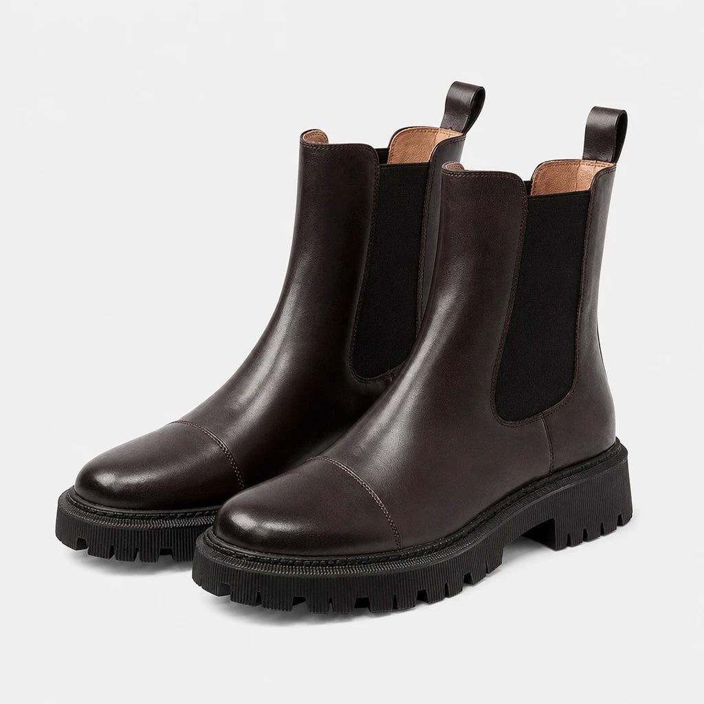 Boots Leather Platform