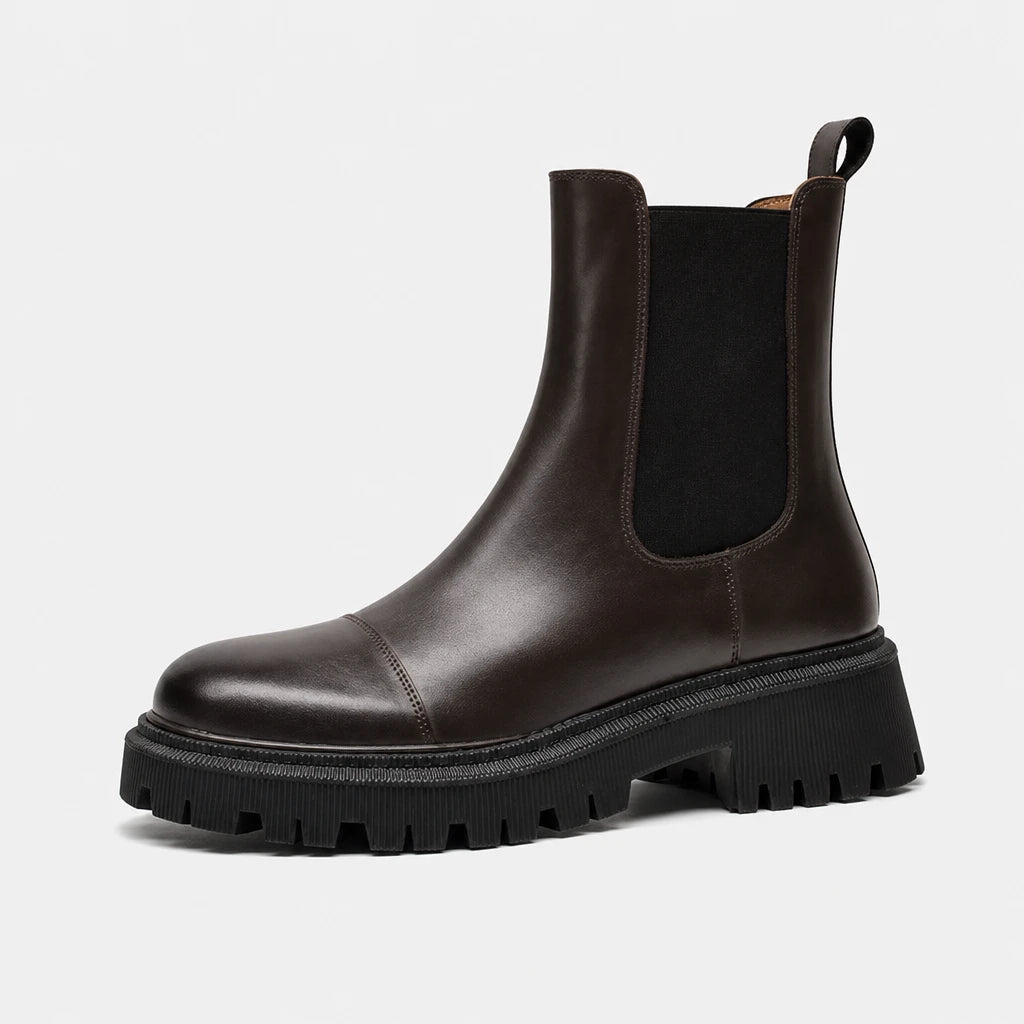 Boots Leather Platform