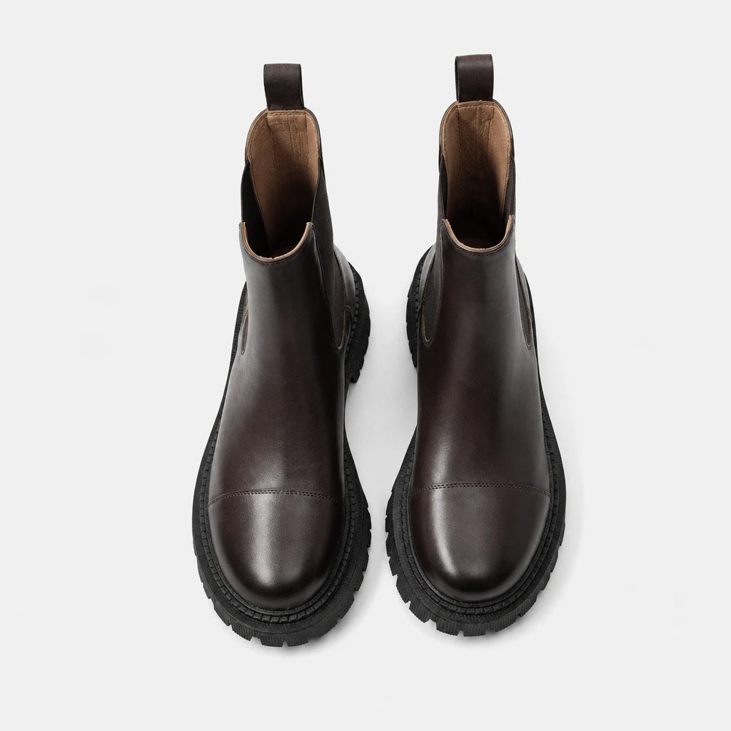 Boots Leather Platform