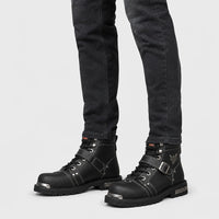 Boots Microfiber Leather Motorcycle
