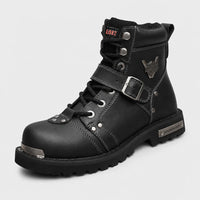 Boots Microfiber Leather Motorcycle