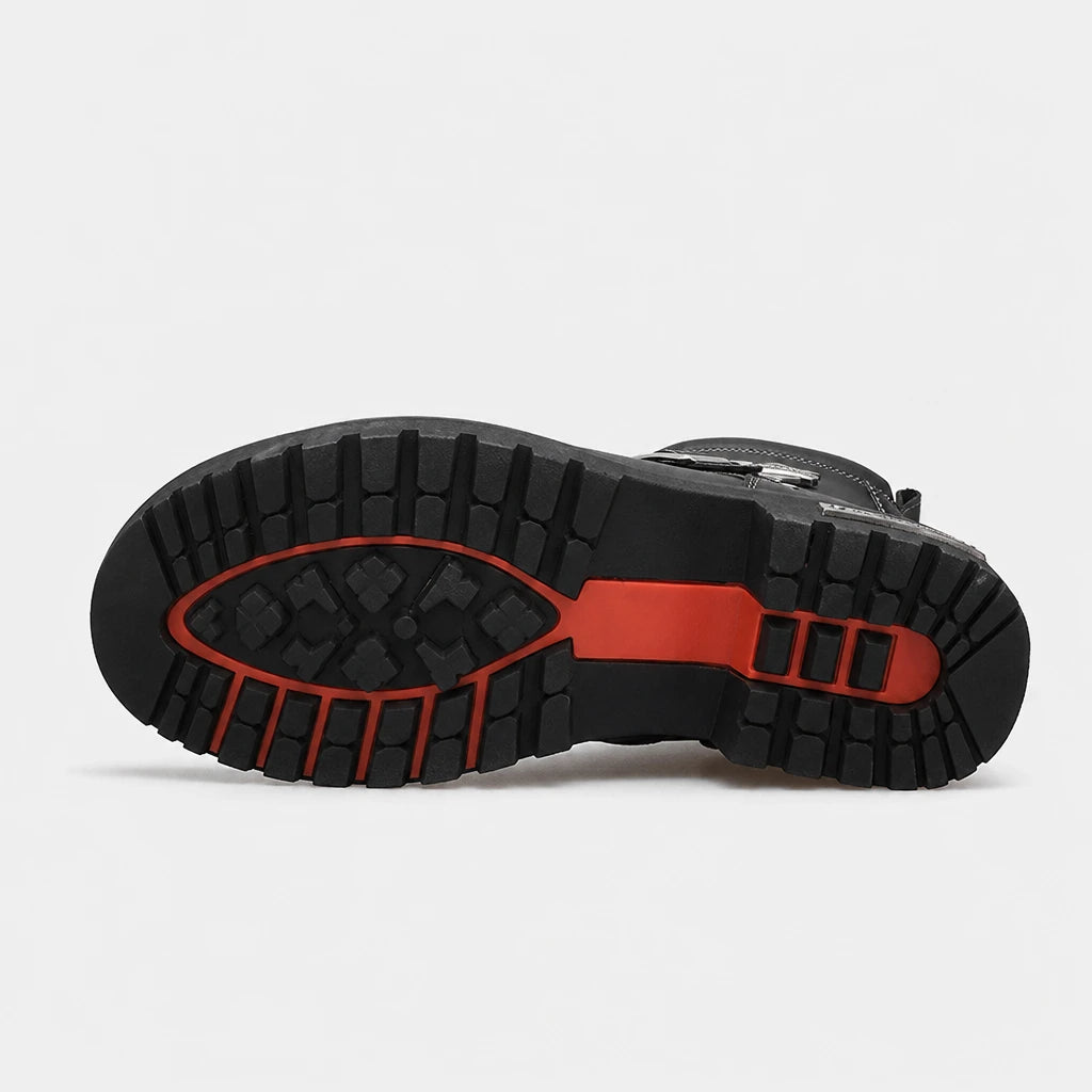 Boots Microfiber Leather Motorcycle