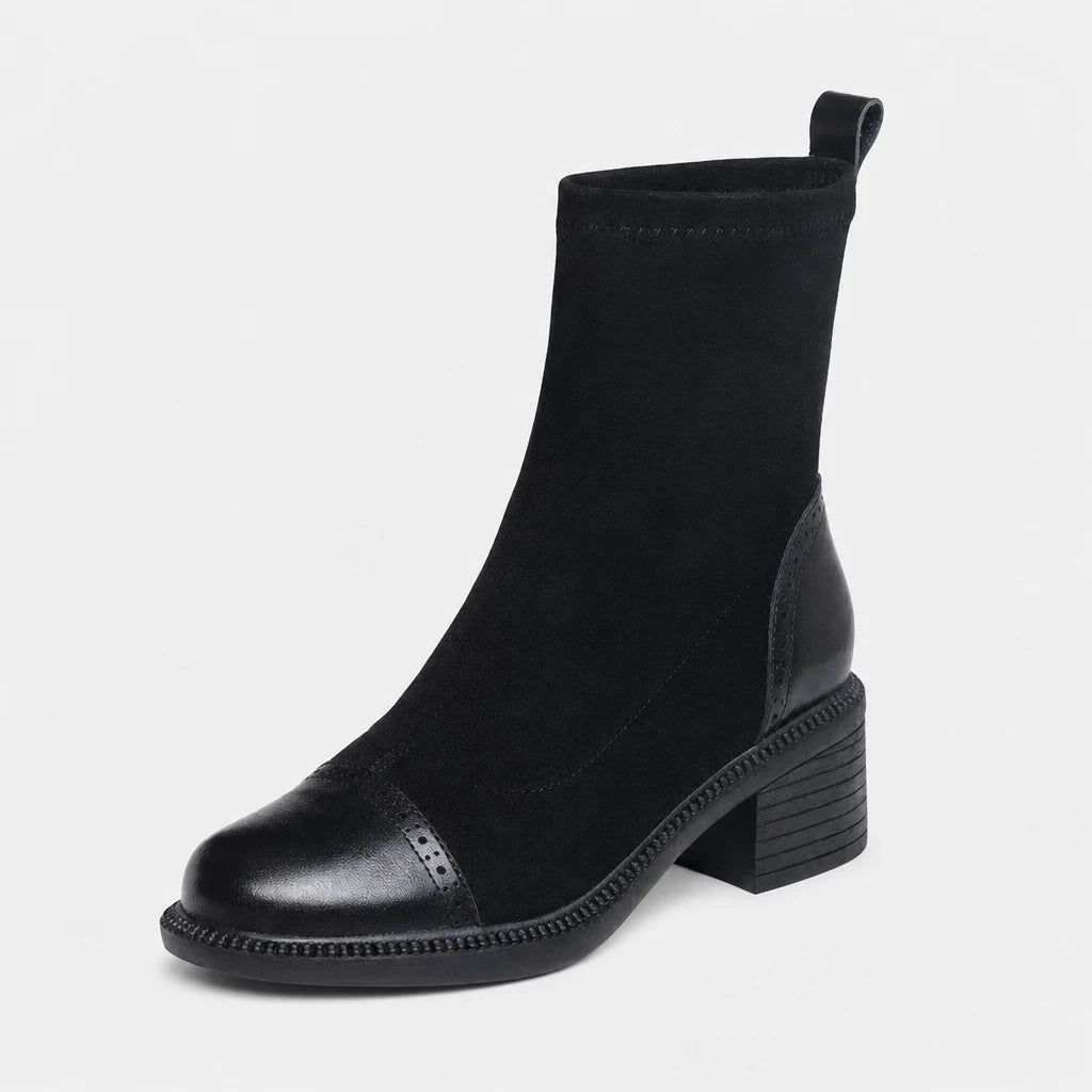 Boots Nubuck Black Sock