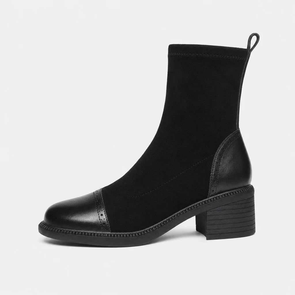 Boots Nubuck Black Sock