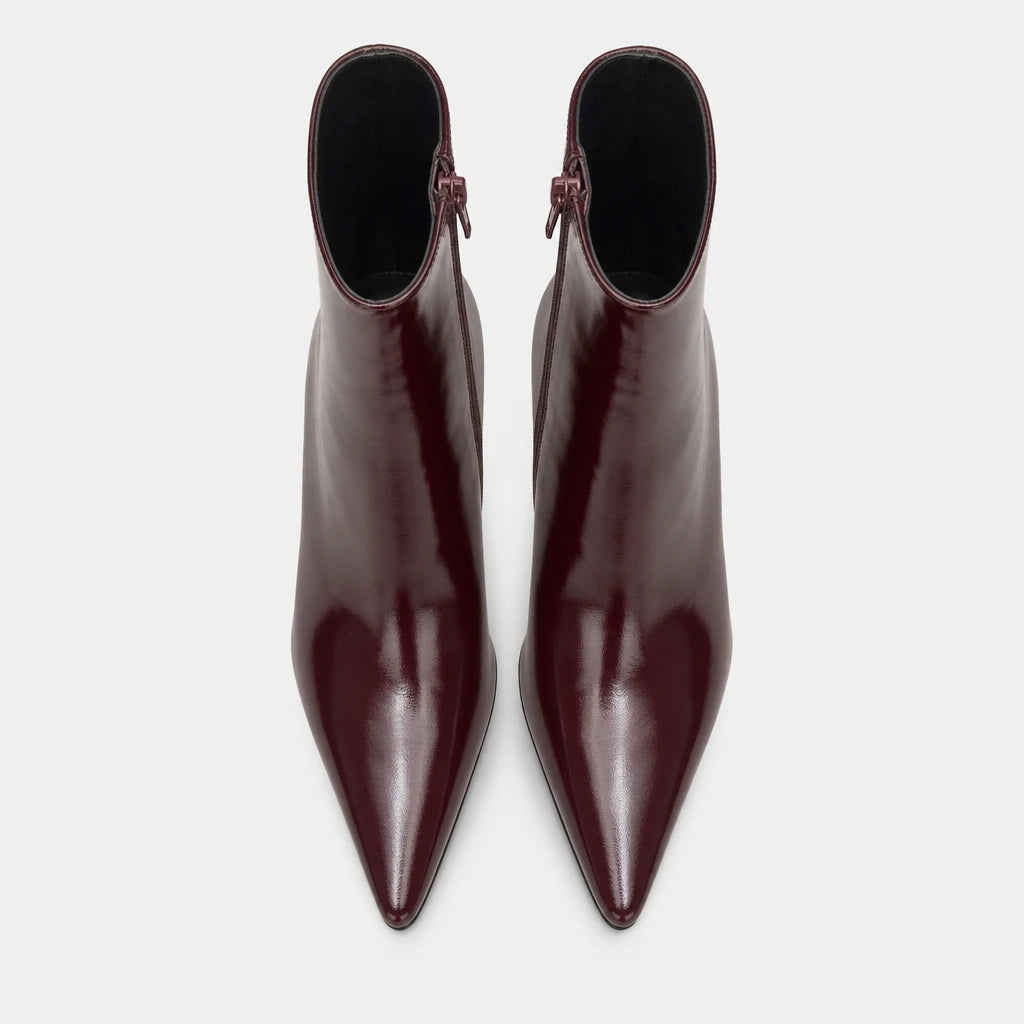 Boots Patent Leather Pointed Toe