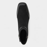 Boots Patent Leather Square Toe Block Heel