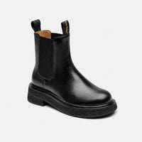 Boots Pigskin Calfskin Leather Platform