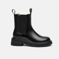 Boots Pigskin Calfskin Leather Platform