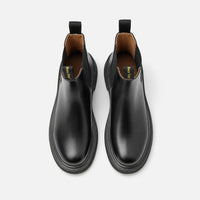 Boots Pigskin Calfskin Leather Platform