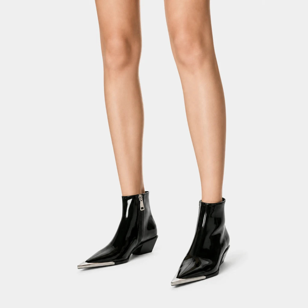Boots Pointed Toe Chunky Heel