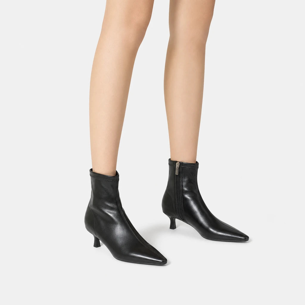 Boots Pointed Toe Low Thin Heel
