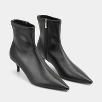 Boots Pointed Toe Low Thin Heel
