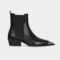 Boots Pointed Toe Metal Cap