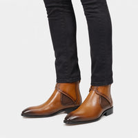 Boots Polyester Pointed Toe Lace-Up