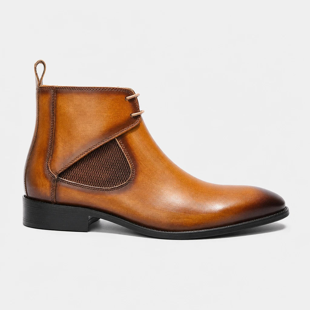 Boots Polyester Pointed Toe Lace-Up