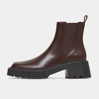 Boots Rubber Square Toe Platform