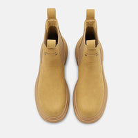 Boots Split Leather Chelsea Thick-Soled