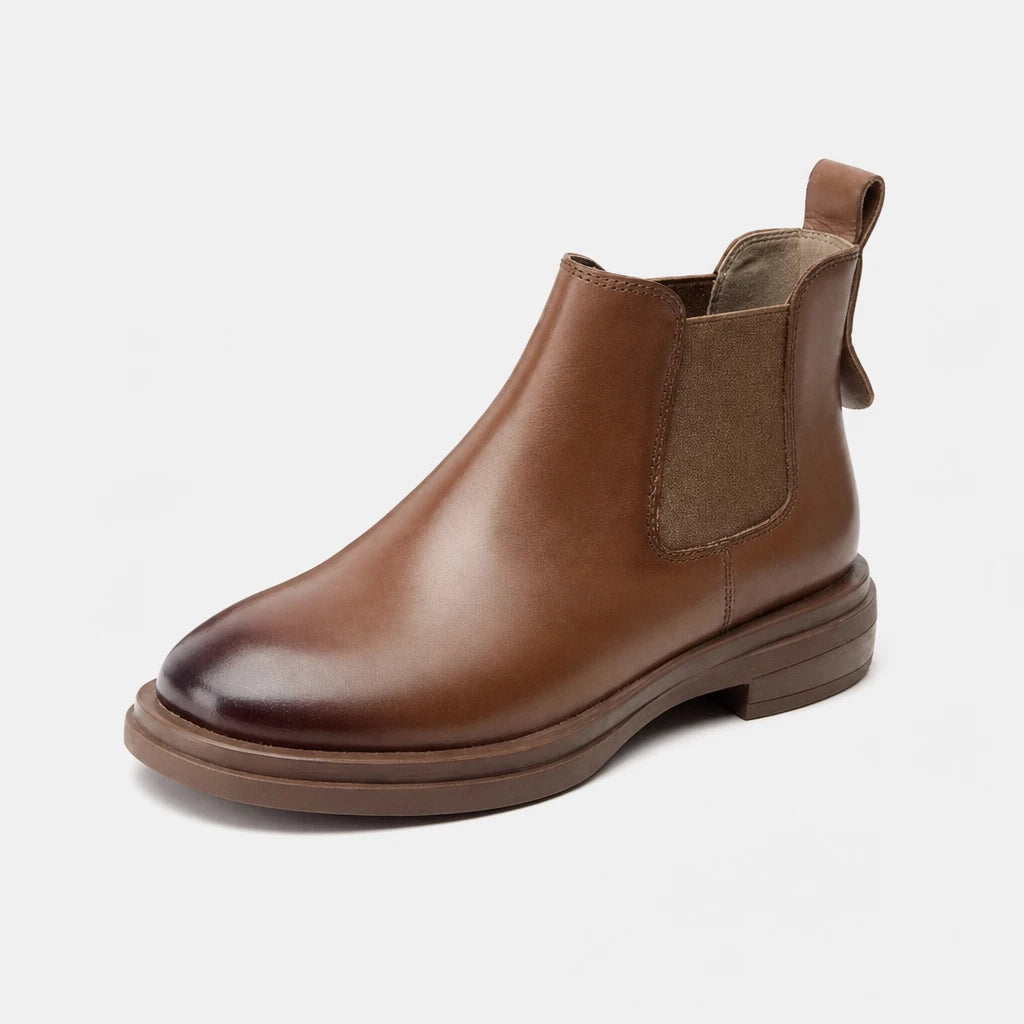 Boots Spring Calfskin Leather Ankle