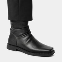 Boots Square Toe Draped