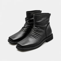 Boots Square Toe Draped