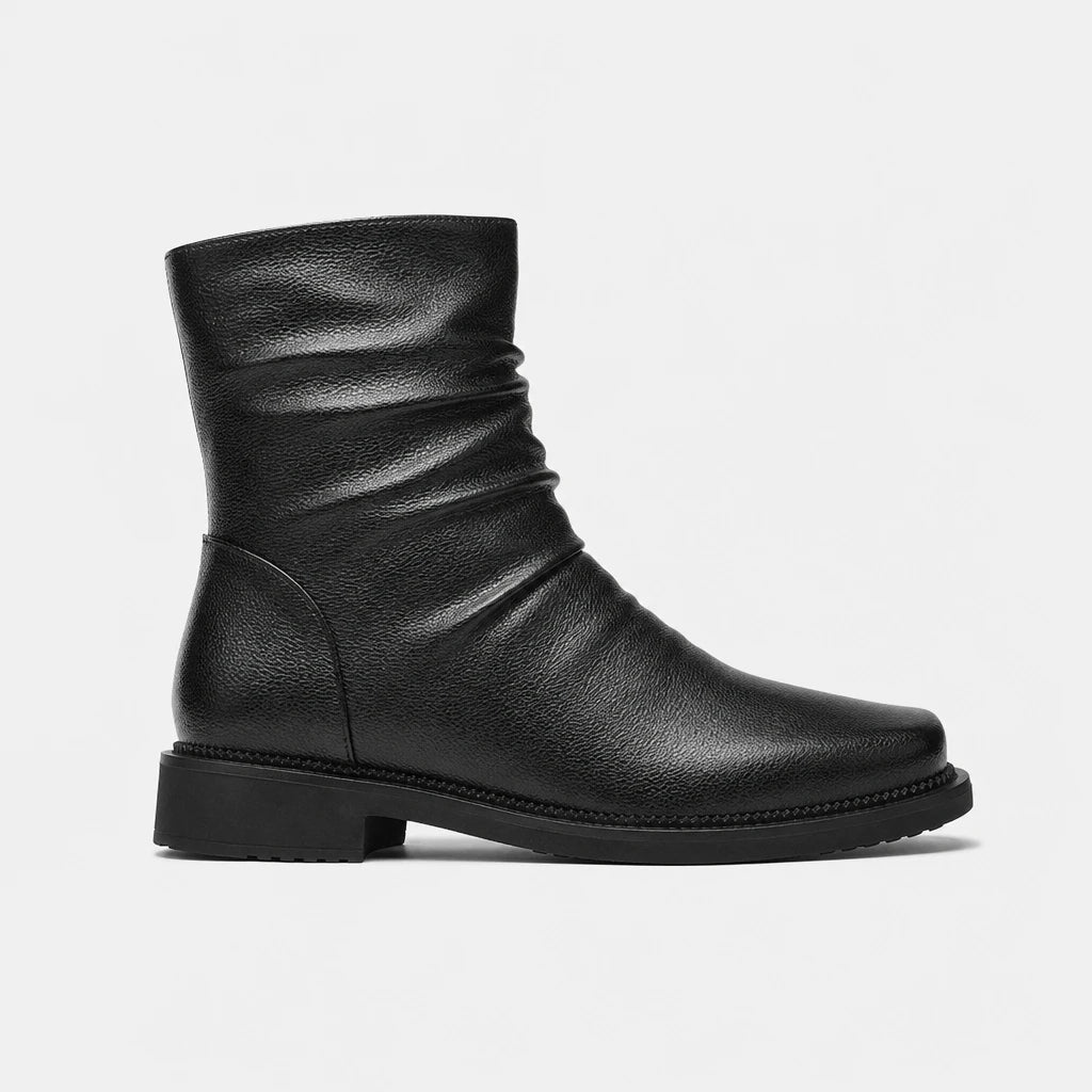 Boots Square Toe Draped