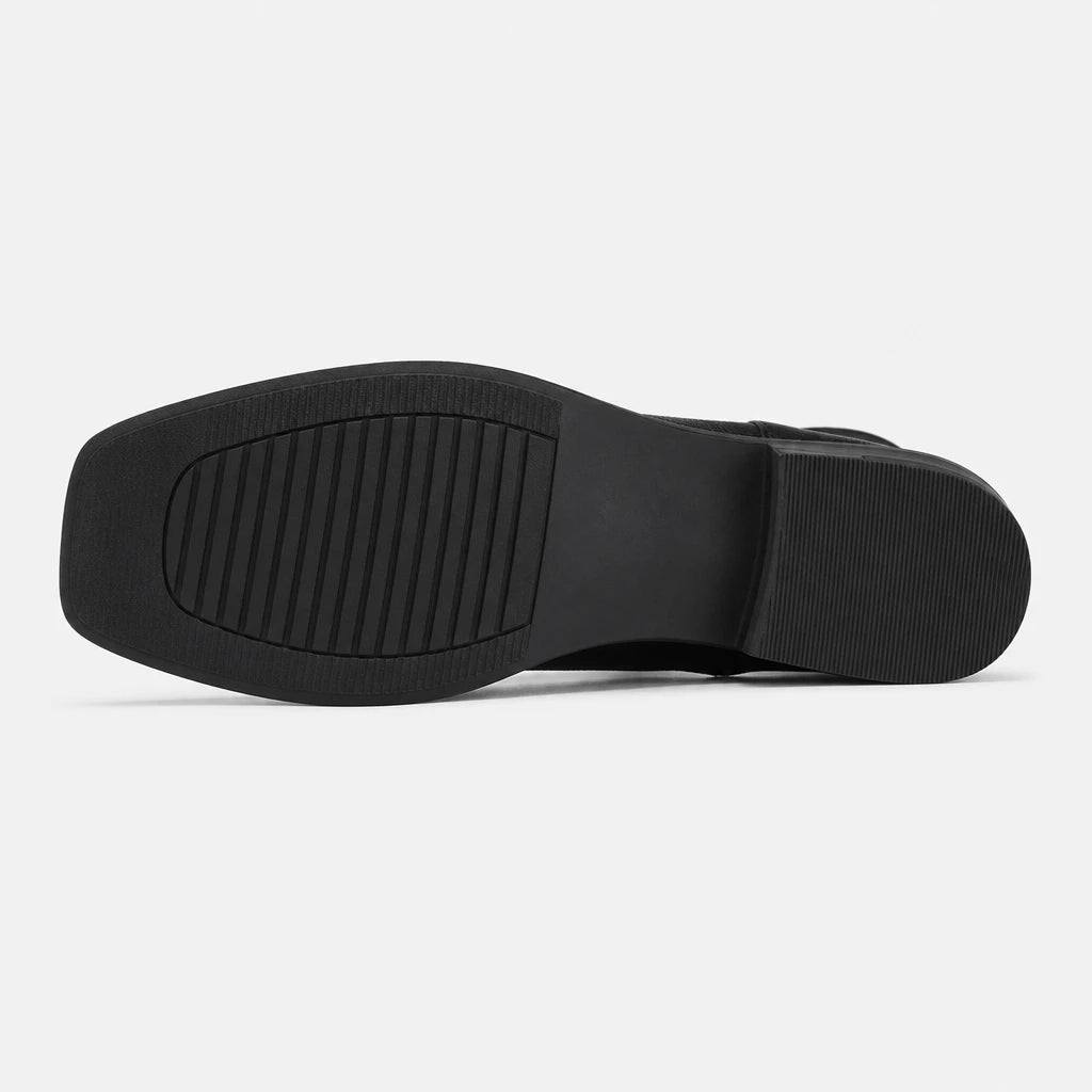 Boots Square Toe Draped