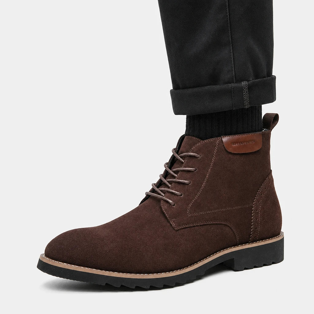 Boots Suede Leather Ankle