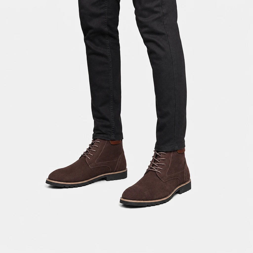 Boots Suede Leather Ankle