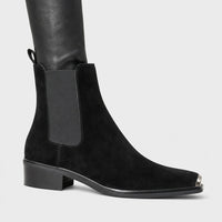 Boots Suede Metal Toe