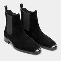 Boots Suede Metal Toe