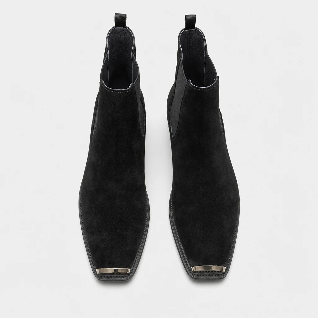 Boots Suede Metal Toe