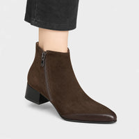 Boots Suede Pointed Toe