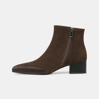 Boots Suede Pointed Toe