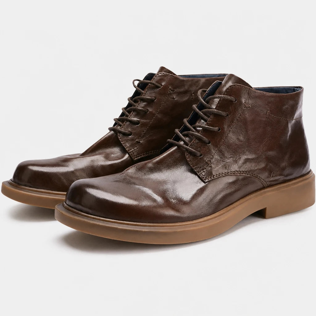 Boots Summer Genuine Leather Lace-Up