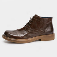 Boots Summer Genuine Leather Lace-Up
