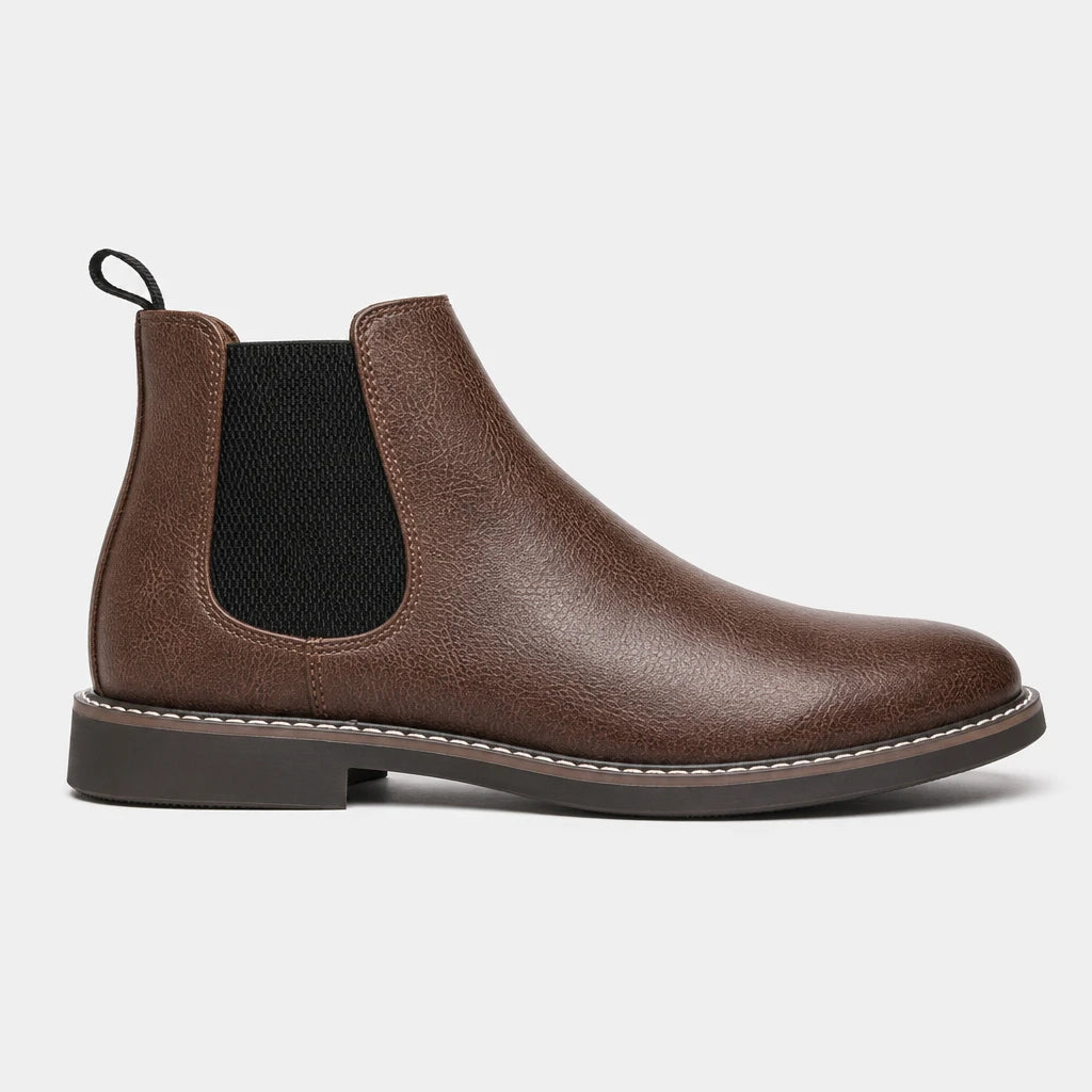 Boots Synthetic Chelsea Brown