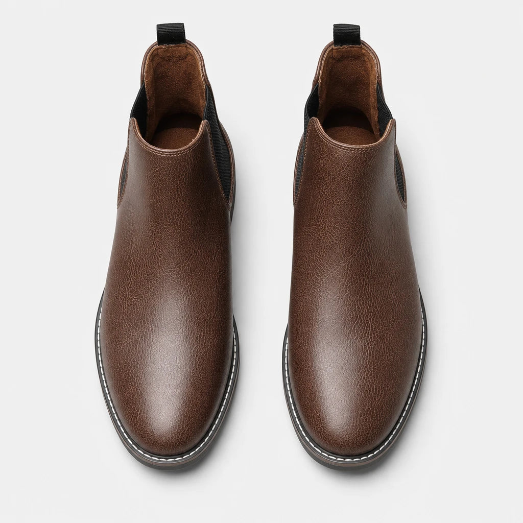 Boots Synthetic Chelsea Brown