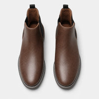 Boots Synthetic Chelsea Brown
