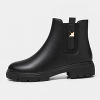 Boots Synthetic Leather Black Chelsea