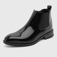 Boots Synthetic Patent Leather Black PU